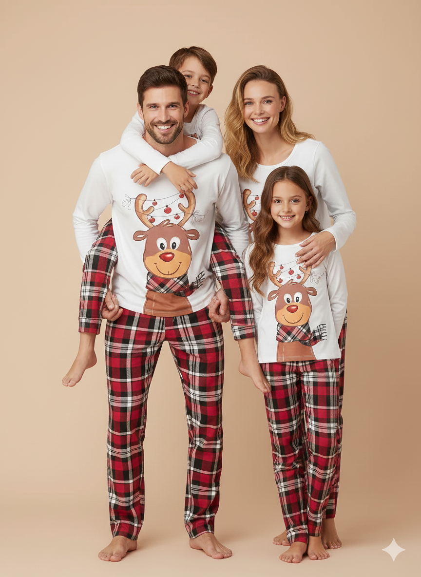Weihnachts-Familien-Pyjama-Set | Passende Weihnachtspyjamas für die ganze Familie